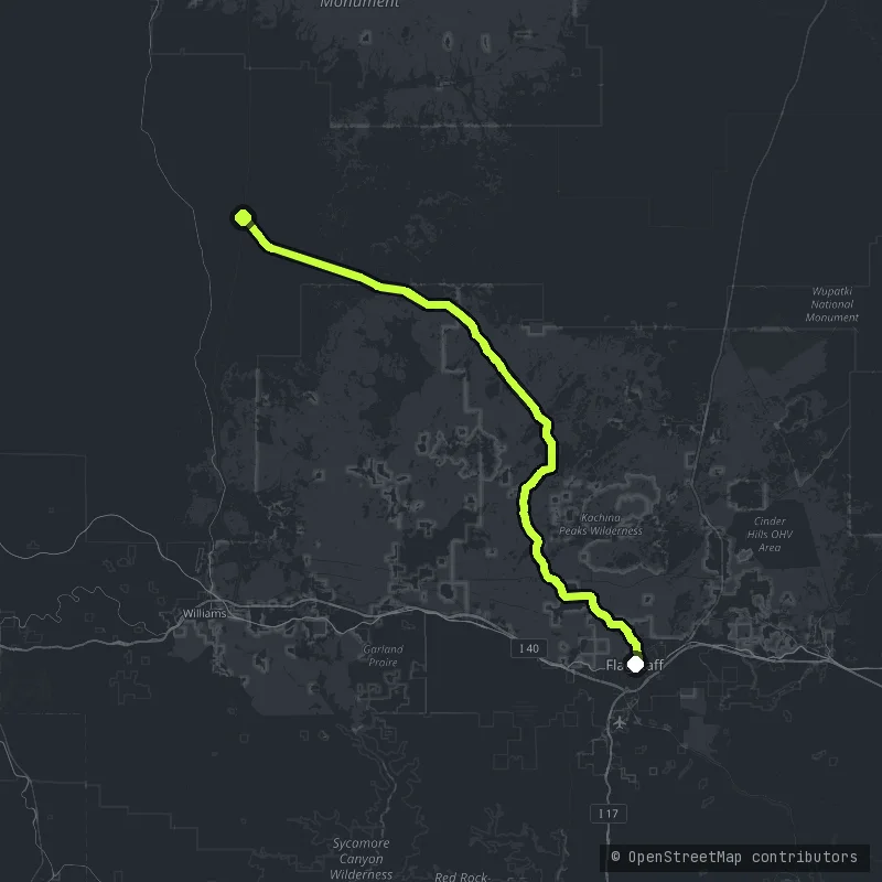 San Francisco Peaks map