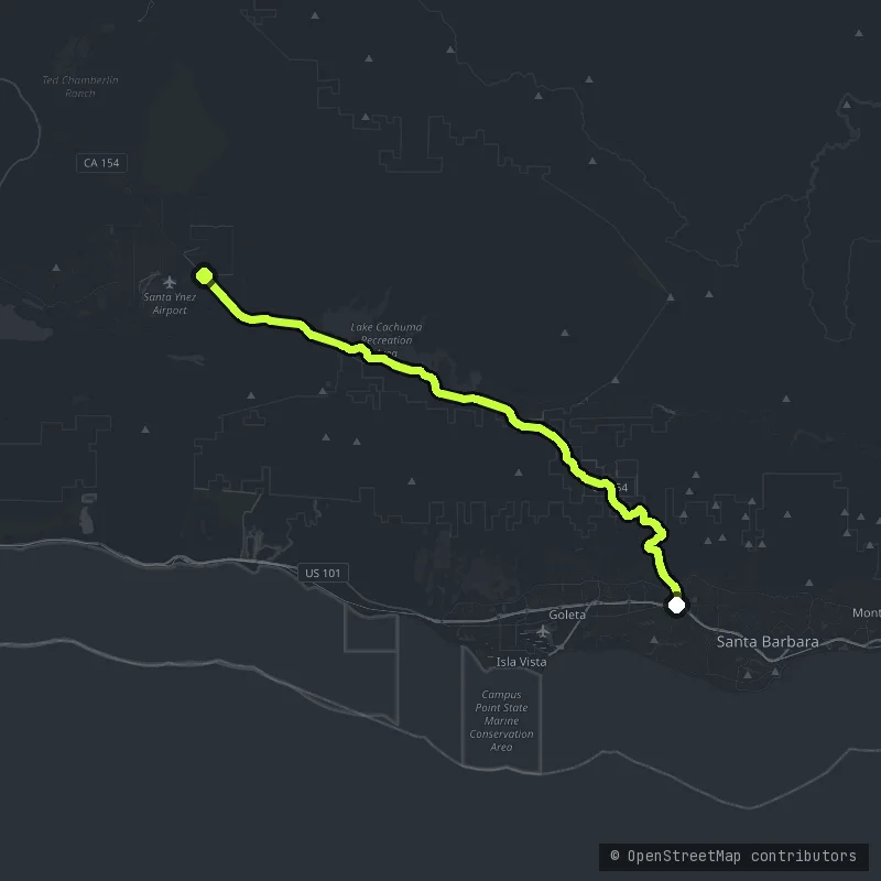 San Marcos Pass map