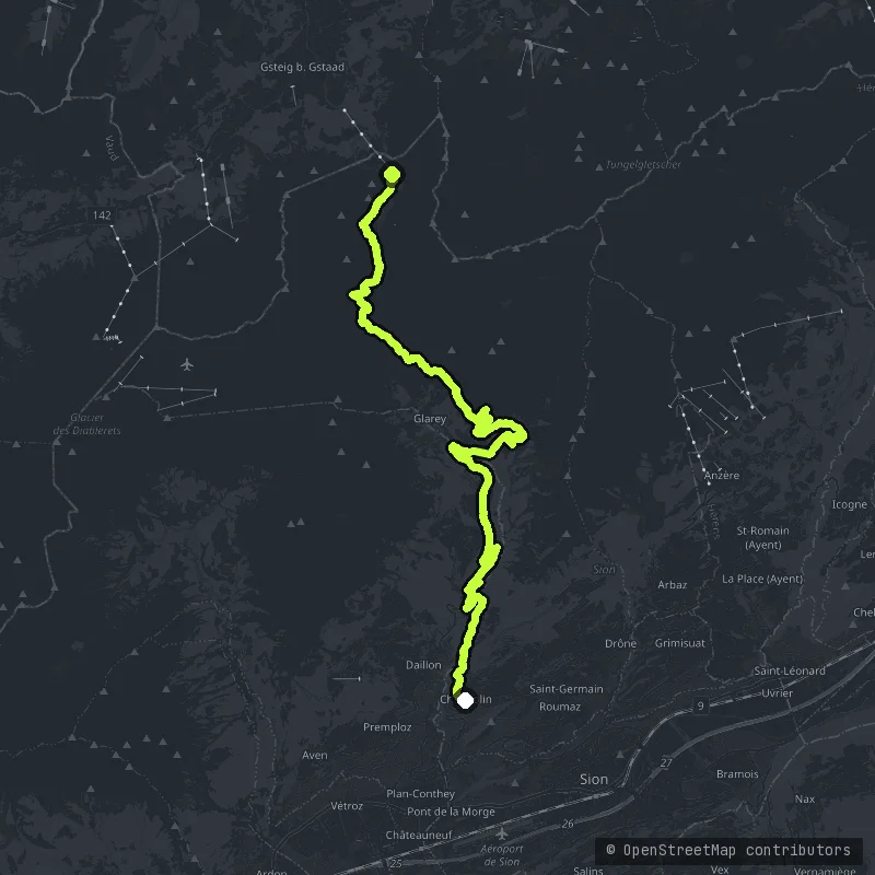 Sanetschpass - Route du Sanetsch map