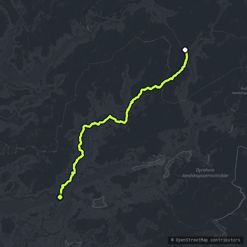 Saudafjellet map