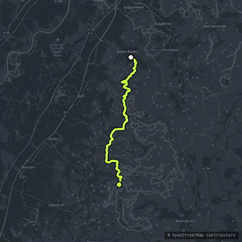 Schwarzwaldhochstraße map