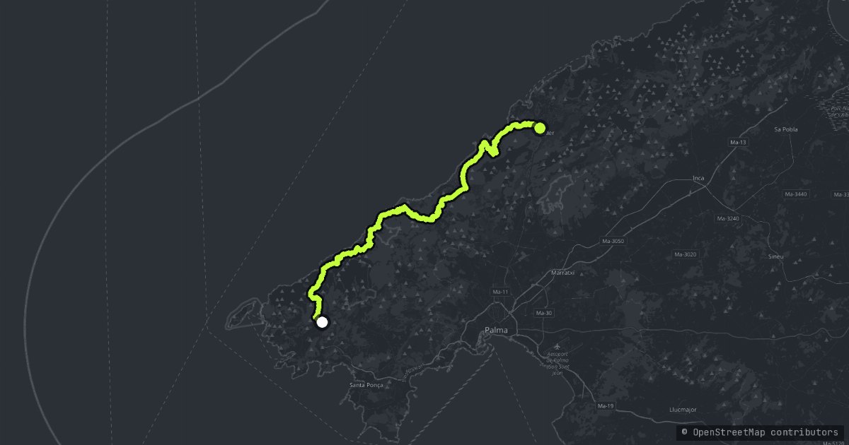 Serra de Tramutana Cornice map