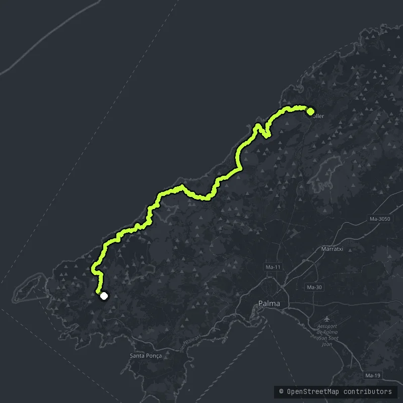 Serra de Tramutana Cornice map