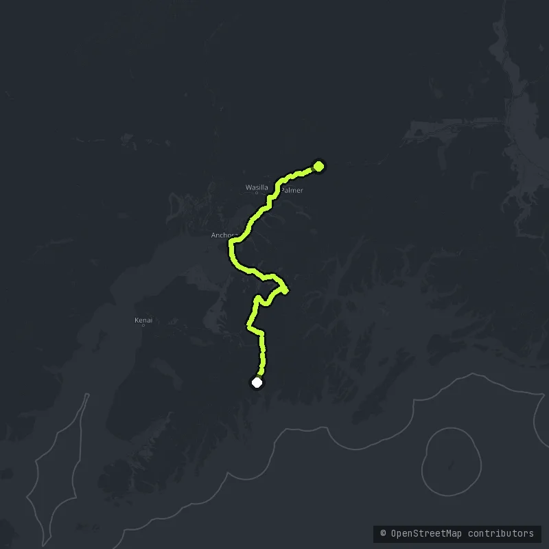 Seward Highway map