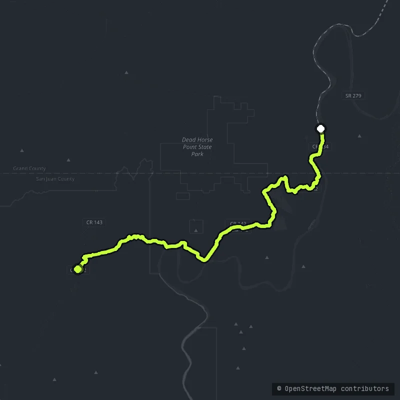 Shafer Trail map