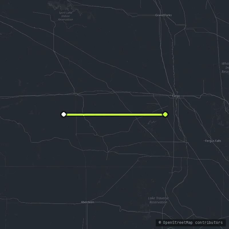 Sheyenne River Valley Scenic Byway map