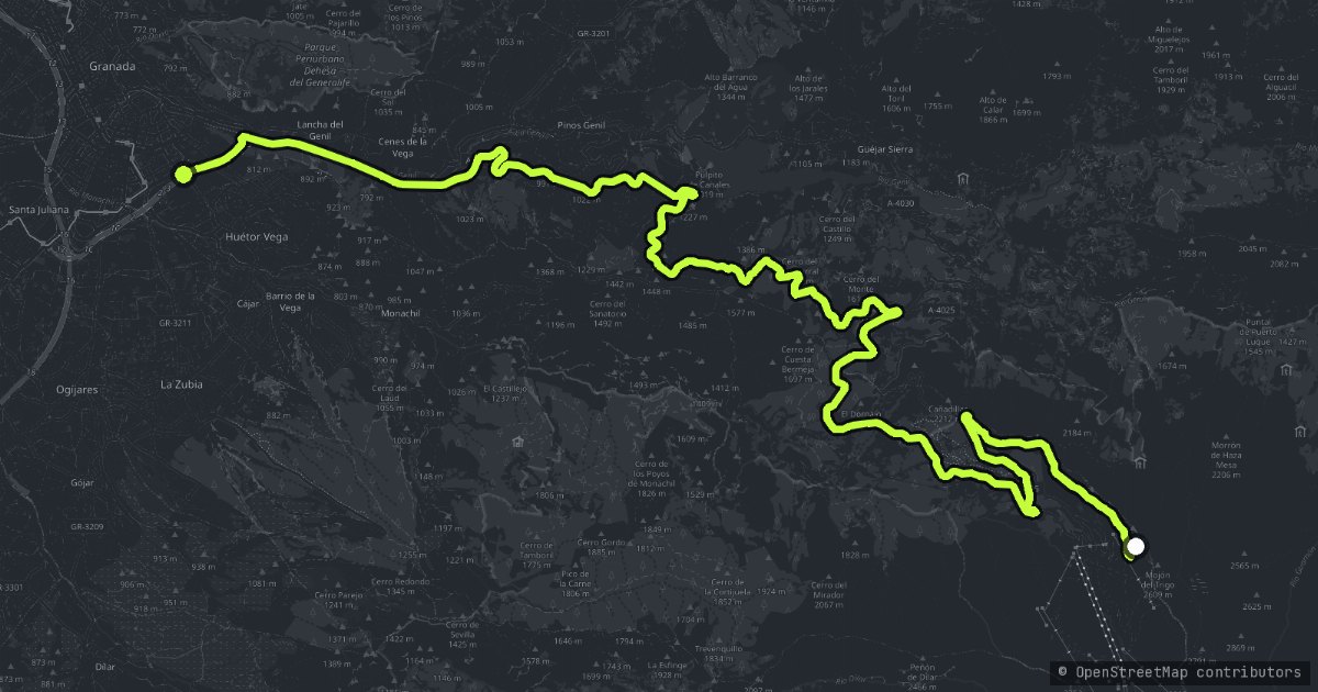 Sierra Nevada map