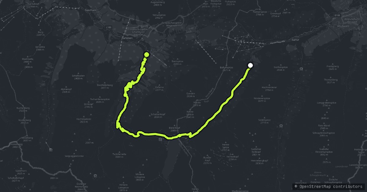 Silvretta Hochalpenstraße map
