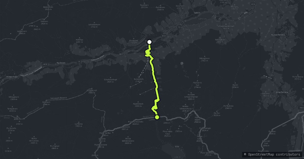 Splugenpass map