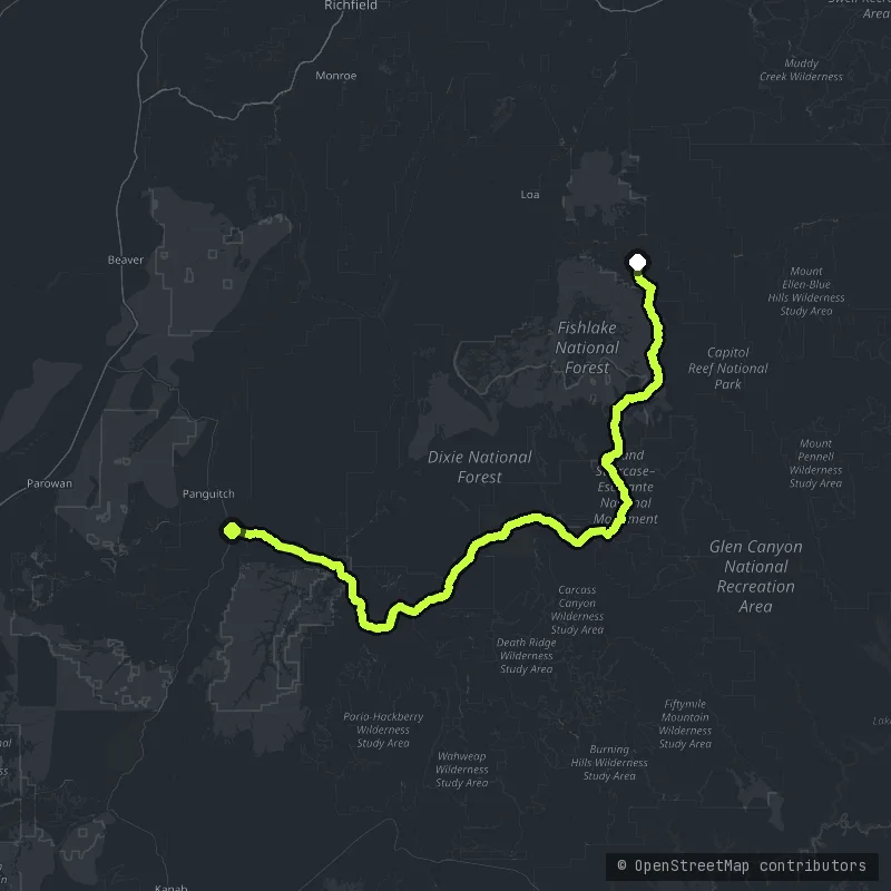 SR-12 Scenic Byway map