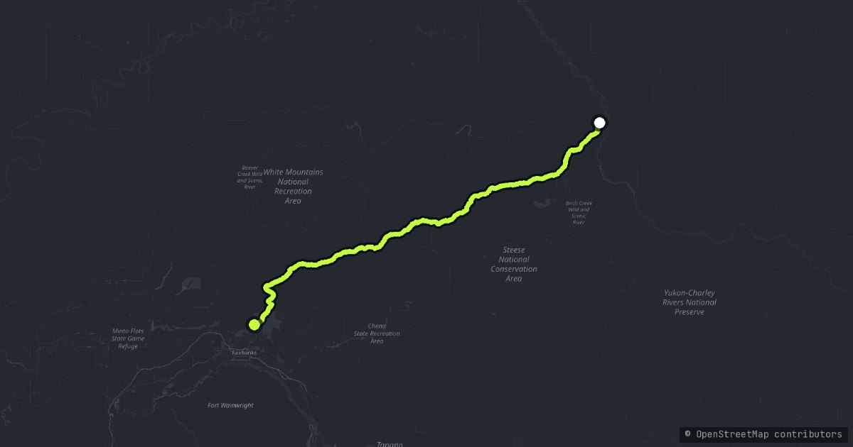 Steese Highway map