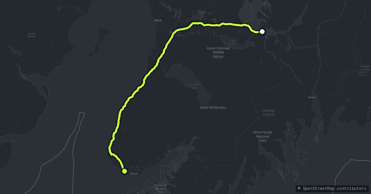 Sterling Highway map