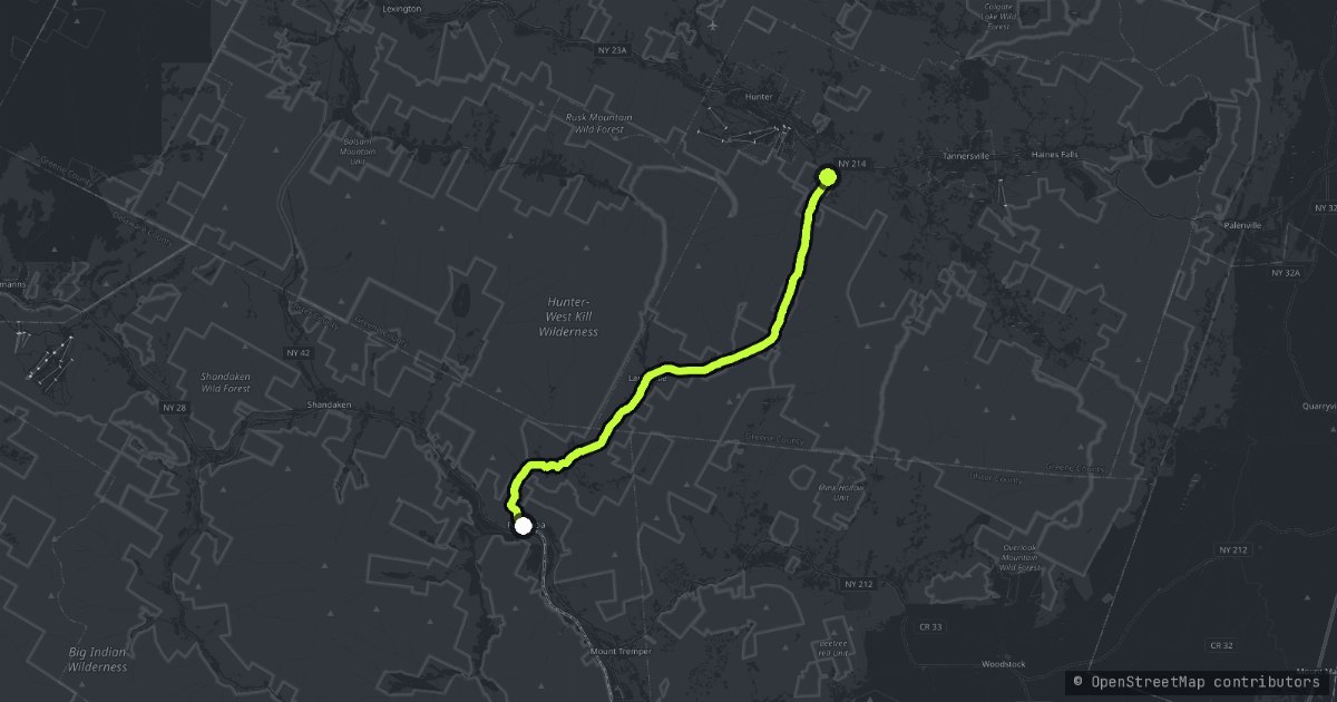 Stony Clove Notch map