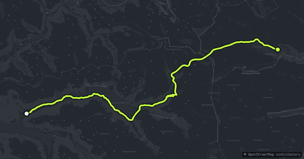 Strynefjellet map