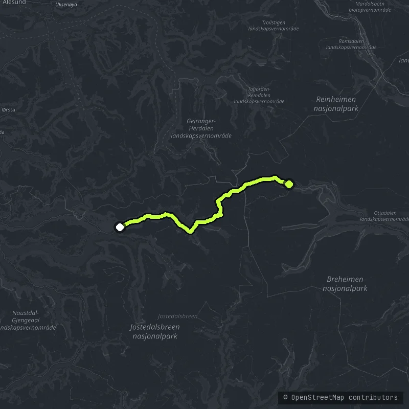 Strynefjellet map