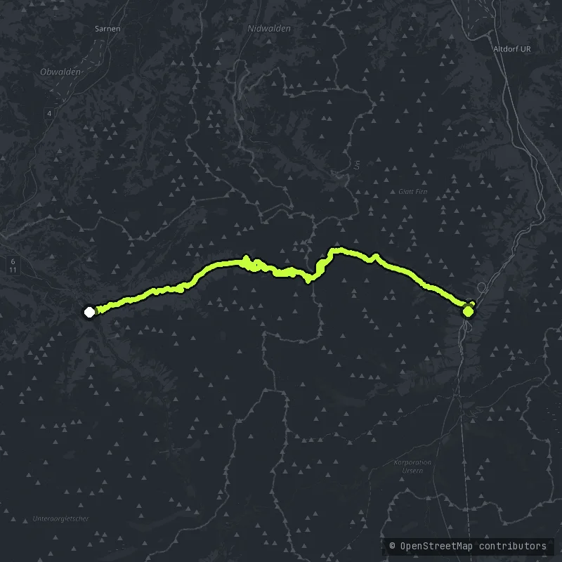 Sustenpass map