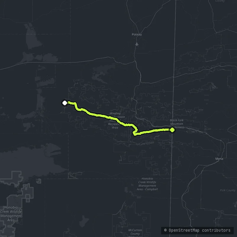 Talimena Scenic Drive map