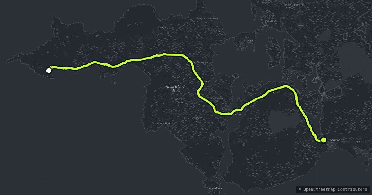 The Achill Atlantic Drive map