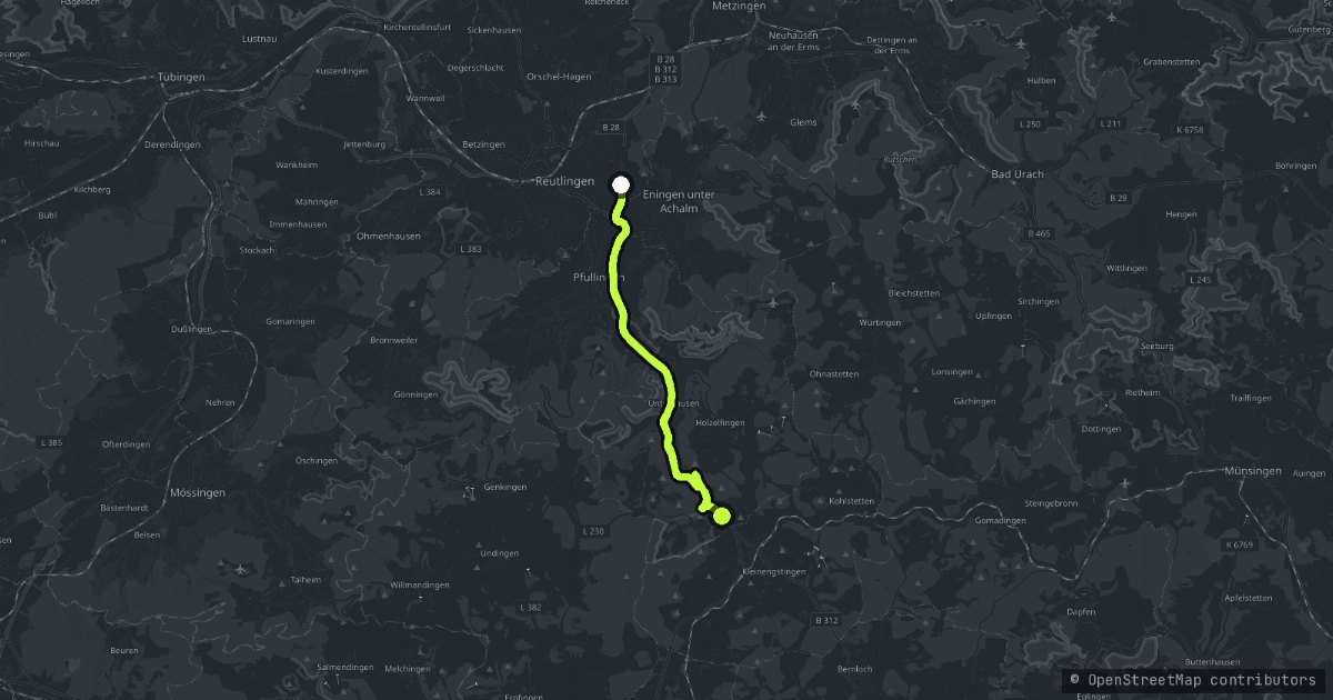 The Albaufstieg map