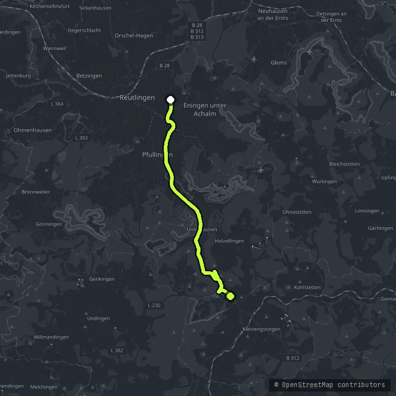The Albaufstieg map