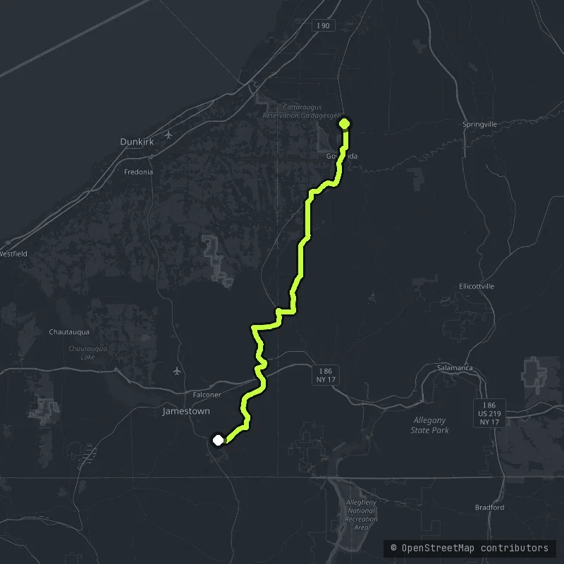 The Allegheny Reservoir map