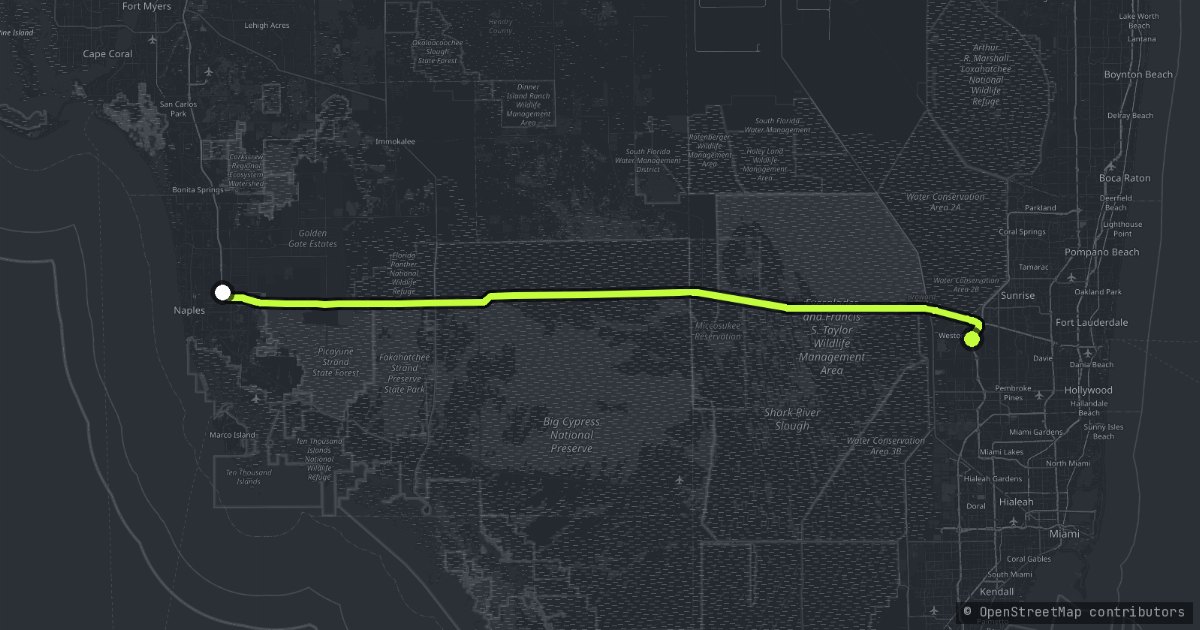 The Alligator Alley map