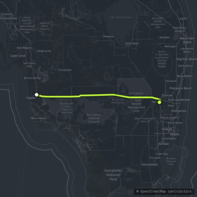 The Alligator Alley map