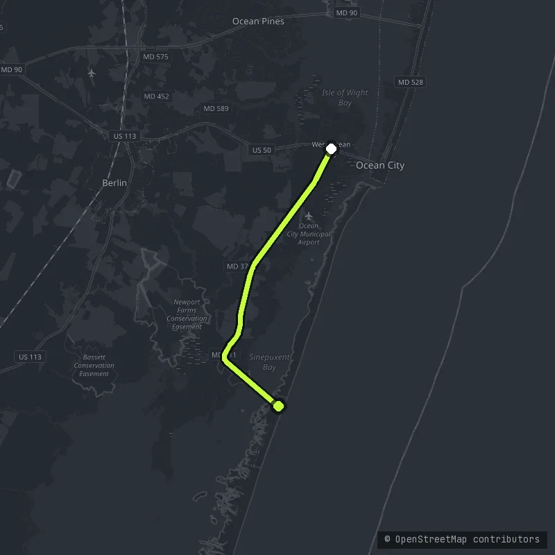 The Assateague map