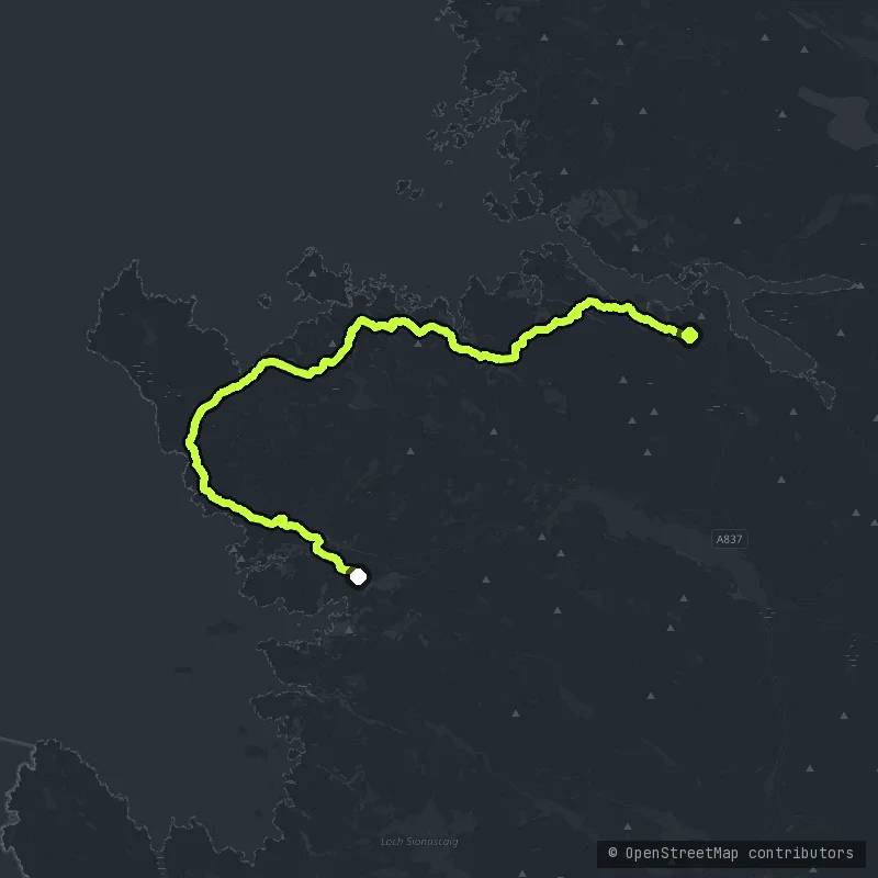 The Assynt Coast Road map
