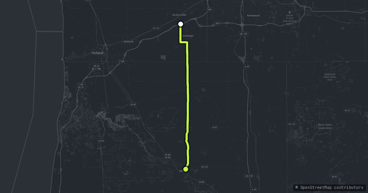 The Barry County Hills map