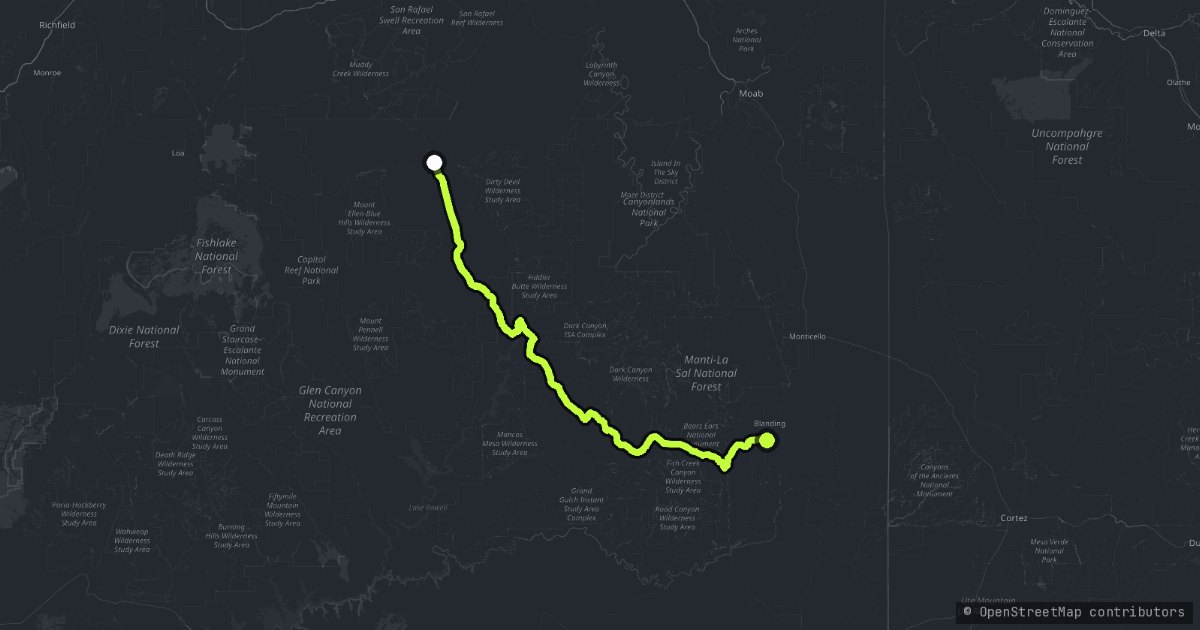 The Bicentennial Highway map