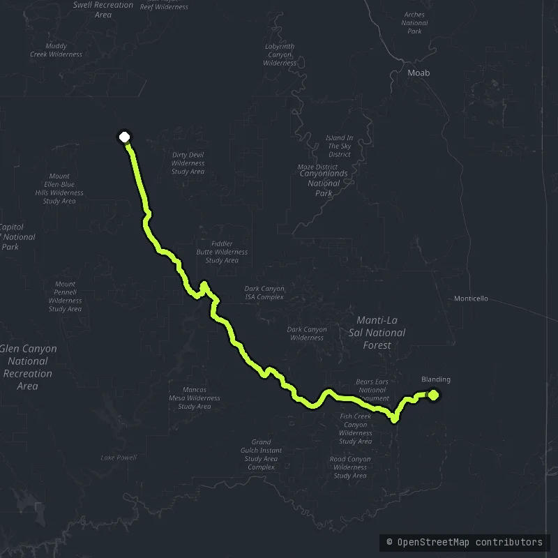 The Bicentennial Highway map