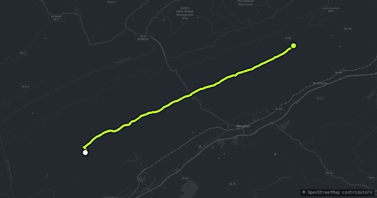 The Big South Fork map