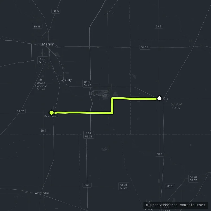 The Blackford Flats map