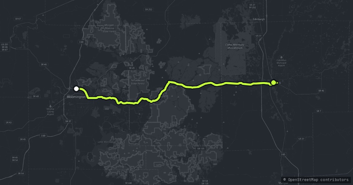 The Bloomington Ridge map