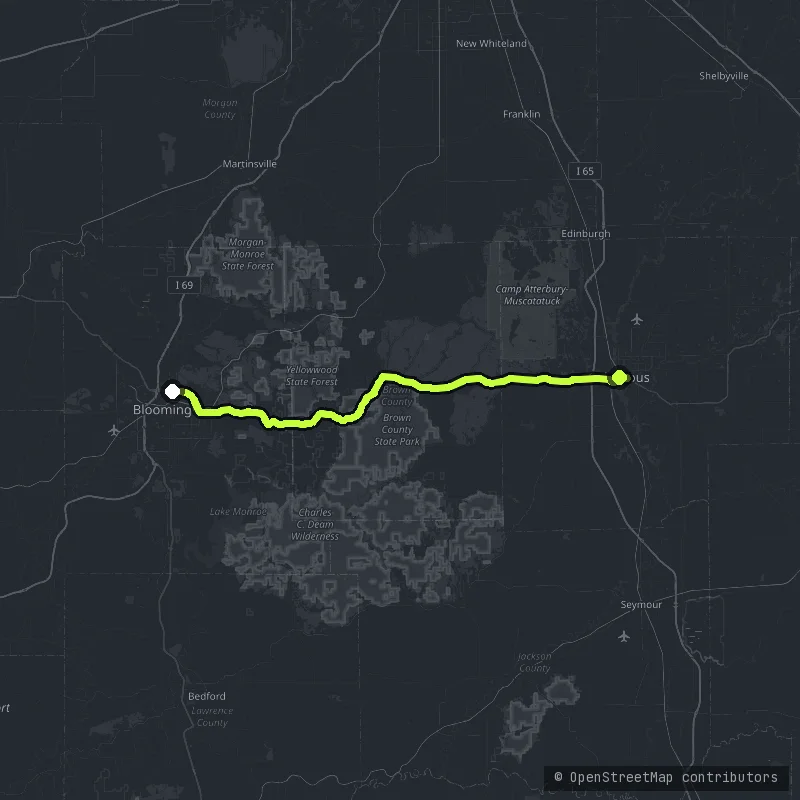 The Bloomington Ridge map