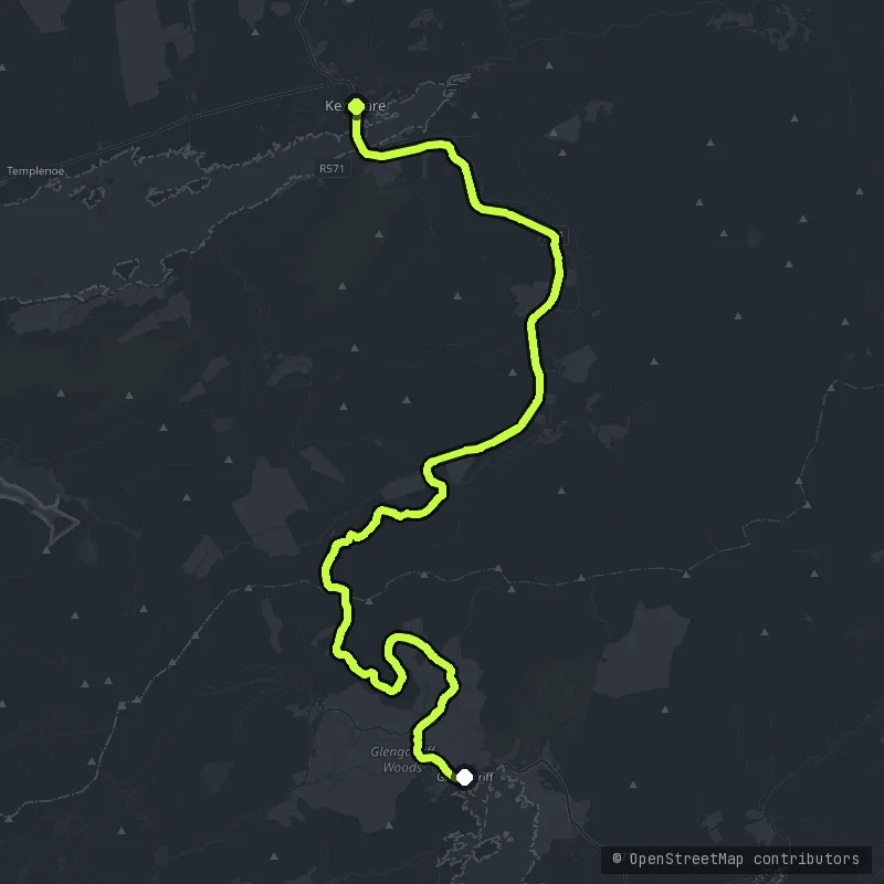 The Caha Pass map