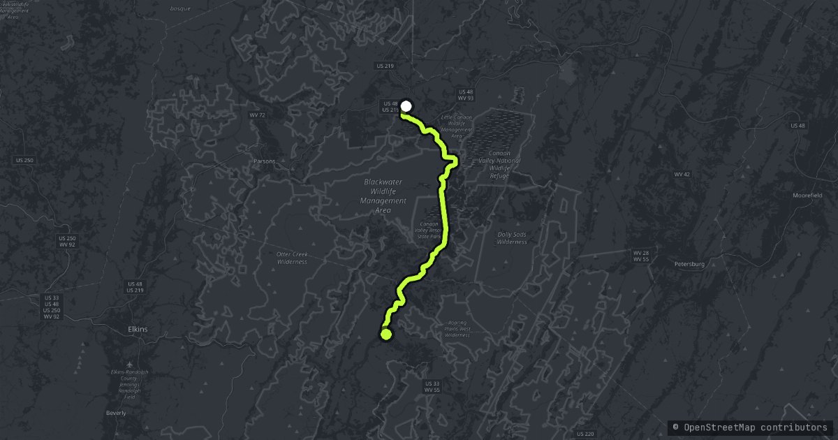 The Canaan Valley map