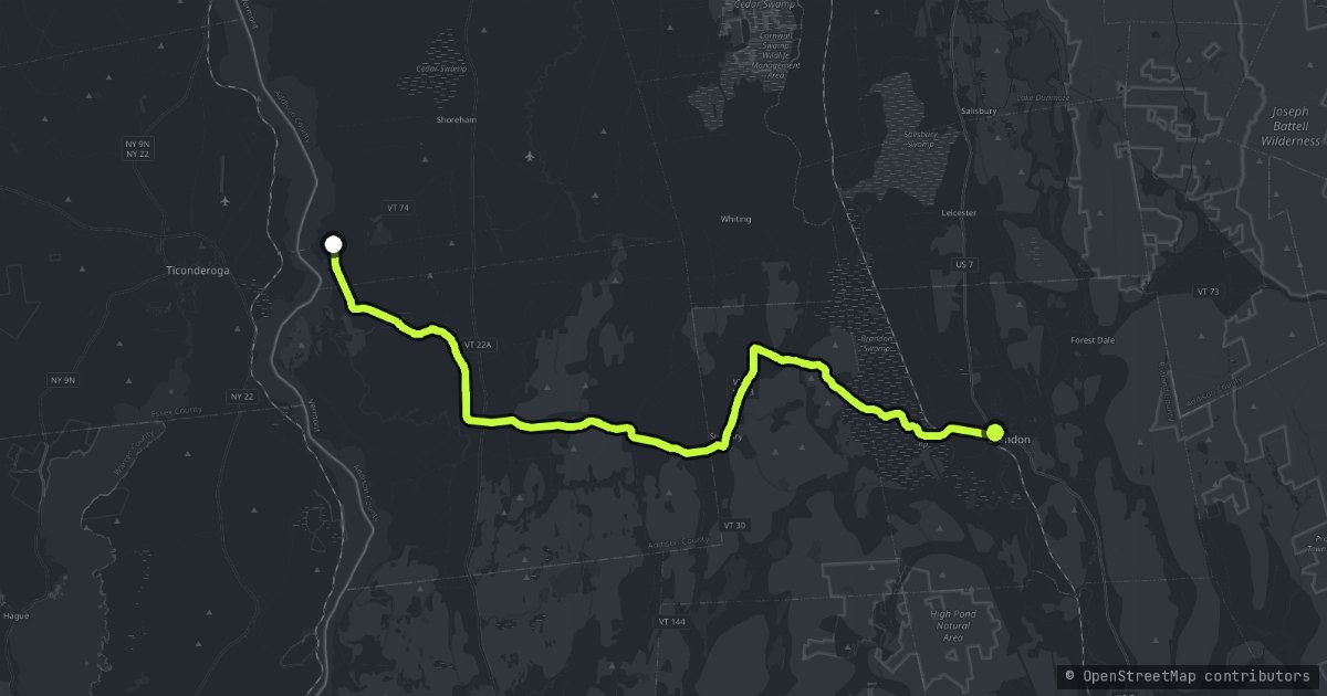 The Cascade Pass map