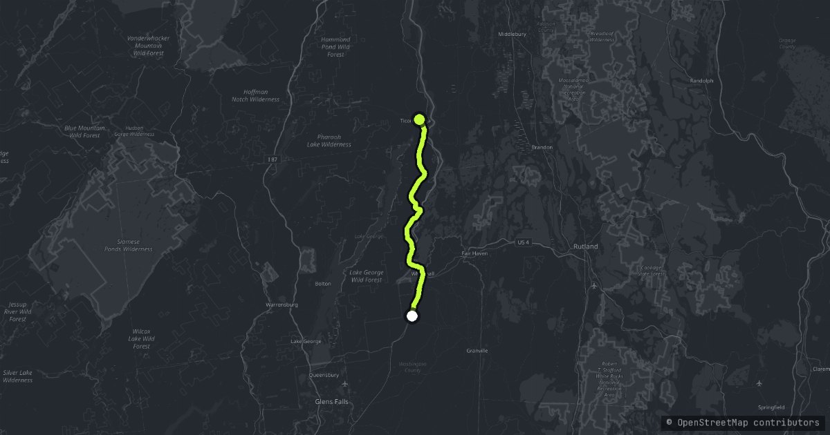 The Champlain Valley map