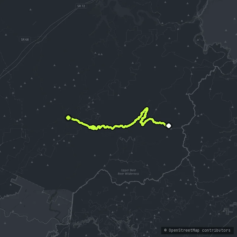 [TBD] The Cherohala Skyway map