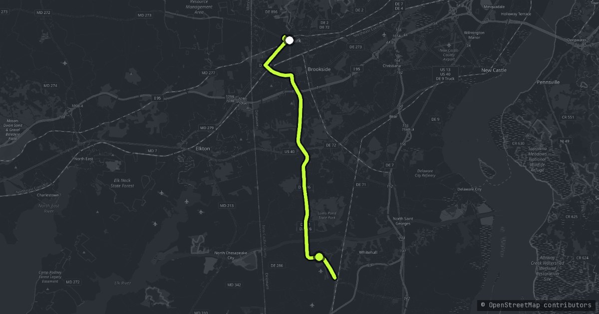 The Chesapeake and Delaware Canal map