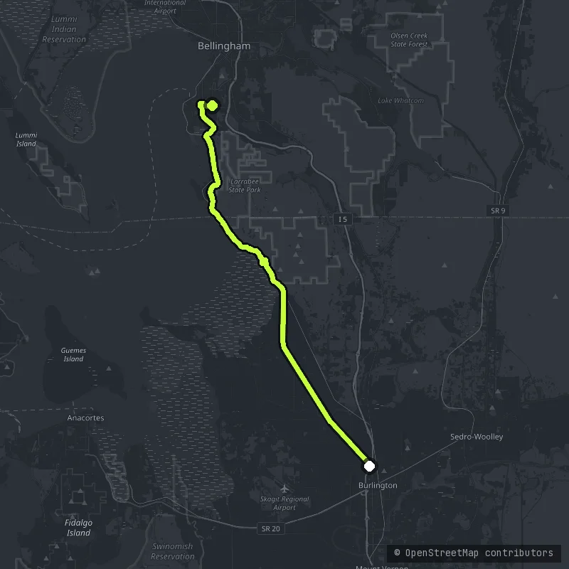 The Chuckanut Drive map