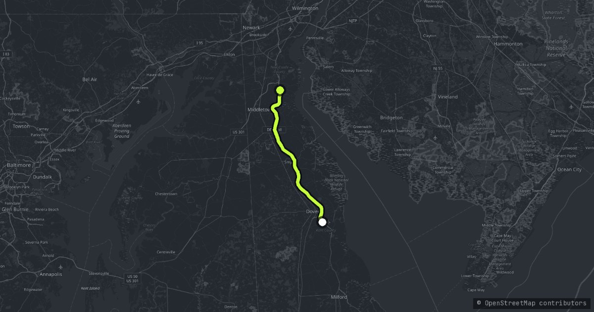 The Coastal Highway map