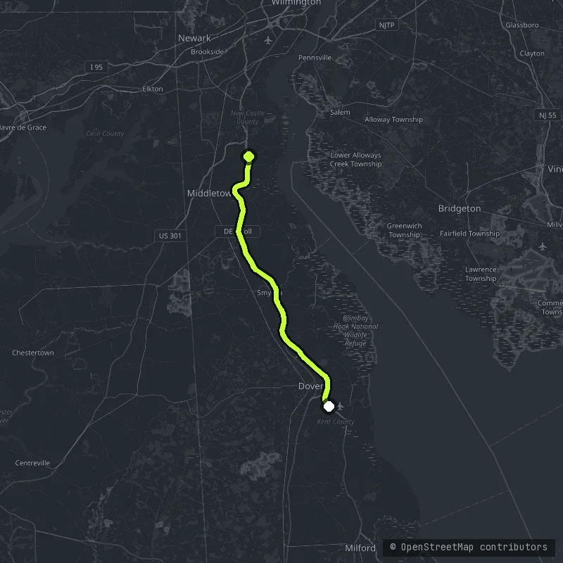 The Coastal Highway map
