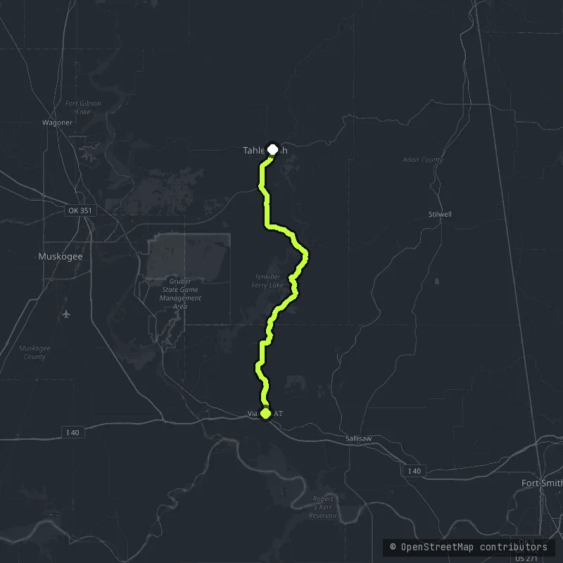 The Cookson Hills map