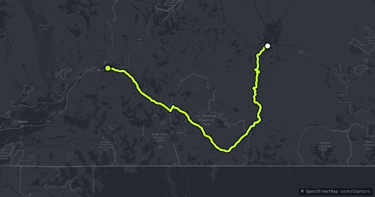 The Crowsnest and Kootenay Pass map