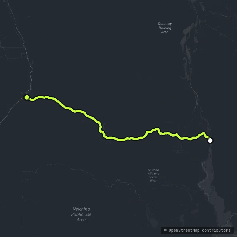 The Denali Highway map