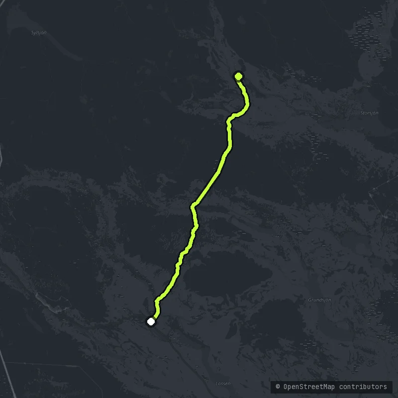 The Flatruetvägen map