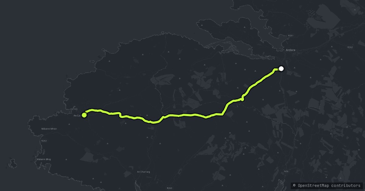The Glengesh Pass map